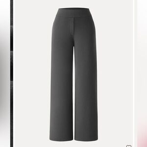 NWT OGL Mid Rise Wide Leg Pull-On Pants with pockets 
 in Charcoal
